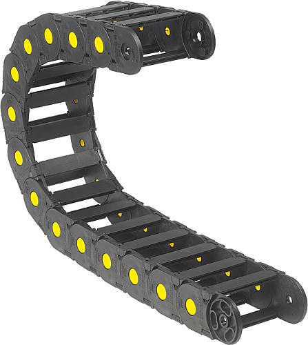 Energieketten Kunststoff Innenhöhe 45 mm, beid...