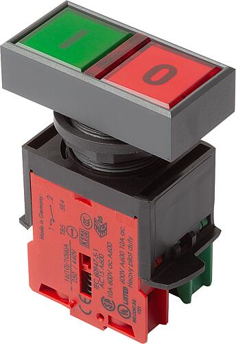 Doppeldrucktaster Einbauversion Ø 22,3 mm mit K...