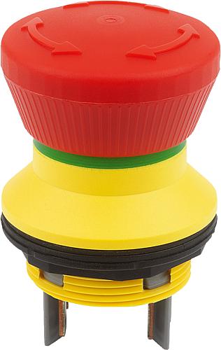 Not-Halt-Taster Einbauversion Ø 22,3 mm Flachs...