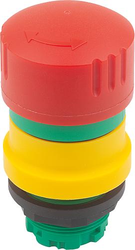 Not-Halt-Taster Einbauversion Ø 22,3 mm mit Kon...