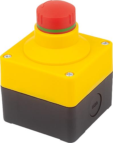 Not-Halt-Taster im Gehäuse Ø 22,3 mm mit Konta...