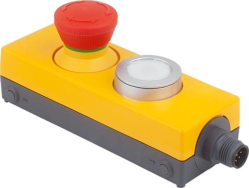 Not-Halt-Taster mit Drucktaster im Gehäuse "Min...