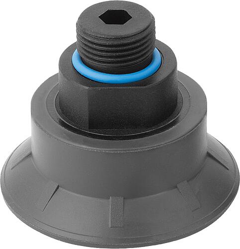 Flachsauggreifer rund mit integrierter Befestig...