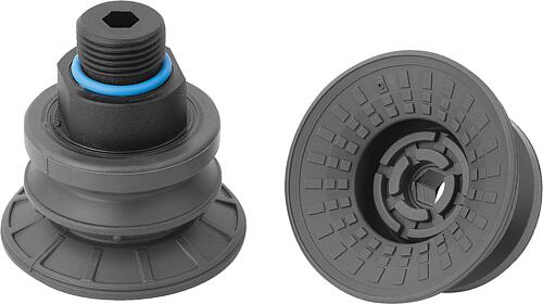 Balgsauggreifer rund 1,5 Falten mit integrierte...