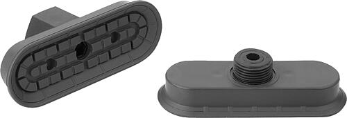 Flachsauggreifer oval mit integrierter Befestigung