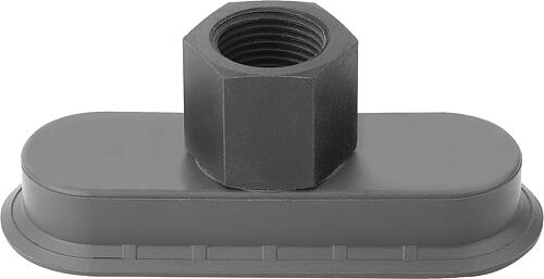 Flachsauggreifer oval mit integrierter Befestig...