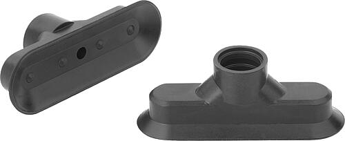 Flachsauggreifer oval mit separater Befestigung