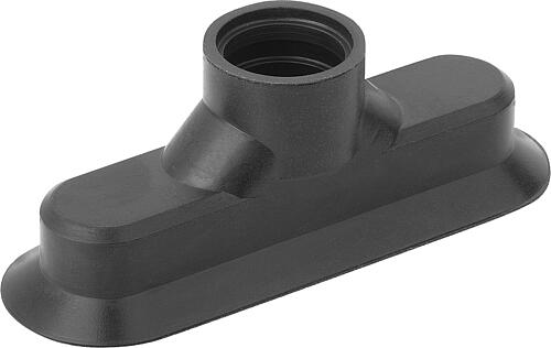 Flachsauggreifer oval mit separater Befestigung...