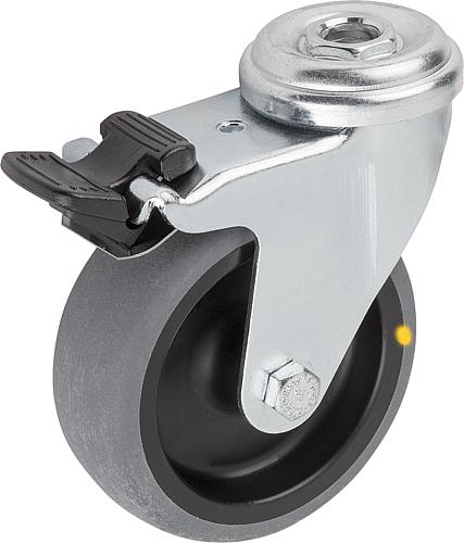 Apparate-Lenkrollen mit stop fix, elektrisch le...