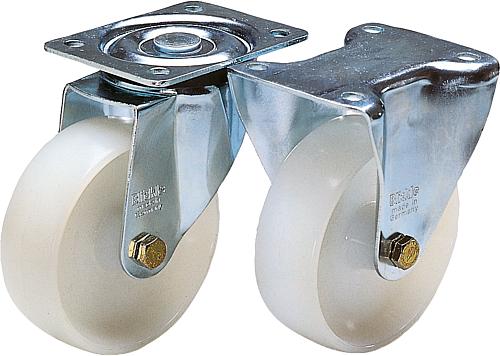 Stahlblech-Lenk- und Bockrollen mit Polyamid-Ra...