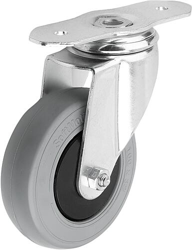 Apparate-Lenk- und Bockrollen Stahl, Laufbelag ...