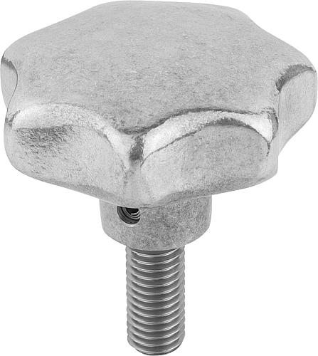 Sterngriffe ähnlich DIN 6336 aus Aluminium, For...