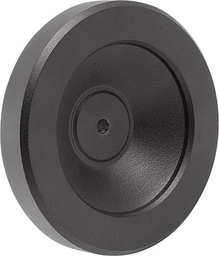 Scheibenhandräder aus Aluminium, ohne Zylinderg...