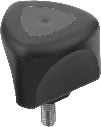 Dreisterngriff 2K ergonomisch mit Außengewinde