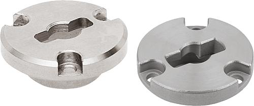 Spannplatten versenkt für Drehspannriegel