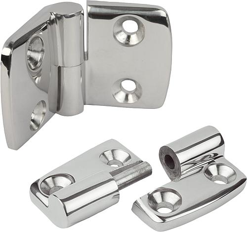 Scharniere Edelstahl aushängbar, links