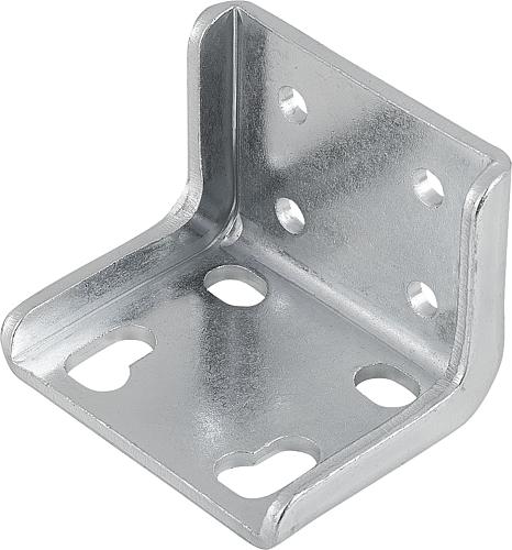 Befestigungswinkel Stahl, verzinkt und passivie...