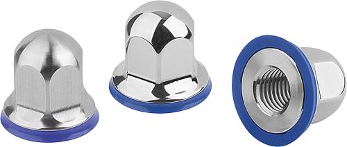 Sechskantmuttern Edelstahl mit Dichtring im Hy...