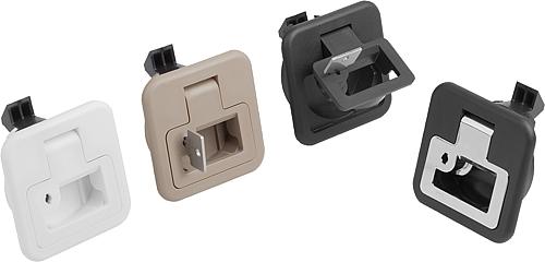 Schnappverschlüsse Kunststoff mit Griff klappba...