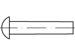 DIN 660 Messing 2 x 8 Ms VE=S