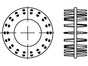 DIN 1052 Holzverbinder GT Typ D, gal Zn, zweis., 65 ÜH gal Zn VE=S