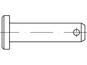 ISO 2341 Stahl B 16 h11 x 50 x 44 galv. verzinkt gal Zn VE=S