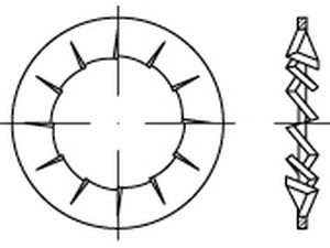 DIN 6798 Federstahl I 8,4 VE=S