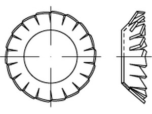 DIN 6798 Federstahl V 4,3 VE=K