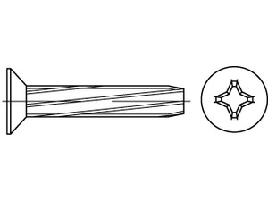 DIN 7516 Stahl D M 3 x 8 -H galv. verzinkt gal Zn VE=S