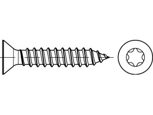 DIN 7982 Stahl 3,9 x 32 -C-T20 galv. verzinkt passiviert gal Zn VE=S