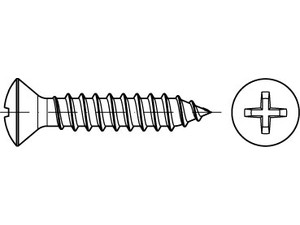 DIN 7983 A 2 4,2 x 9,5 -C-H A 2 VE=S