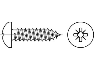 ISO 7049 Stahl 2,2 x 6,5 -C-Z galv. verzinkt passiviert gal Zn VE=S