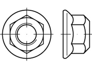 ART 13023 Sechskt.flanschmu. MBN 13023 10 M 8 flZnnc-L flZn VE=S