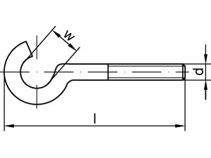 ART 88142 geb. Schr.haken Stahl Typ 11E M 5 x 50 galv. verzinkt gal Zn VE=S