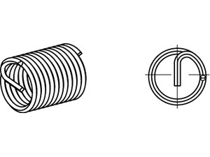 ART 88331 AMECOIL Gew.-einsätze A 2 AM 8 x 1 x 8 A 2 VE=S