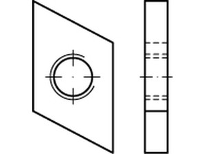 ART 88951 Hammerkopf Gewindeplatte Typ 28/15, M 8 , gal Zn gal Zn VE=S
