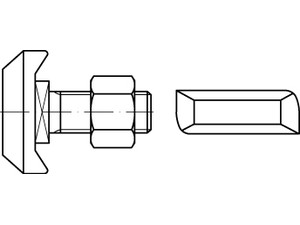 ART 88972 Halfenschr. 4.6 Typ 72/48 M 20 x 100 feuerverzinkt tZn VE=S