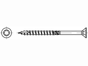 ART 89091 Holzbauschrauben CE Stahl 8 x 320/80 -T40 gal Zn gal Zn VE=FS