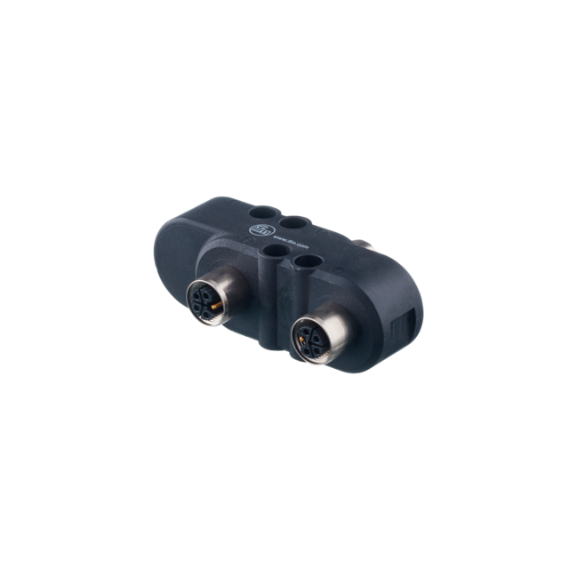 E12789: H-Verteiler; Gehäusewerkstoffe Gehäuse: PBT schwarz; IP 65; Vergoldete K