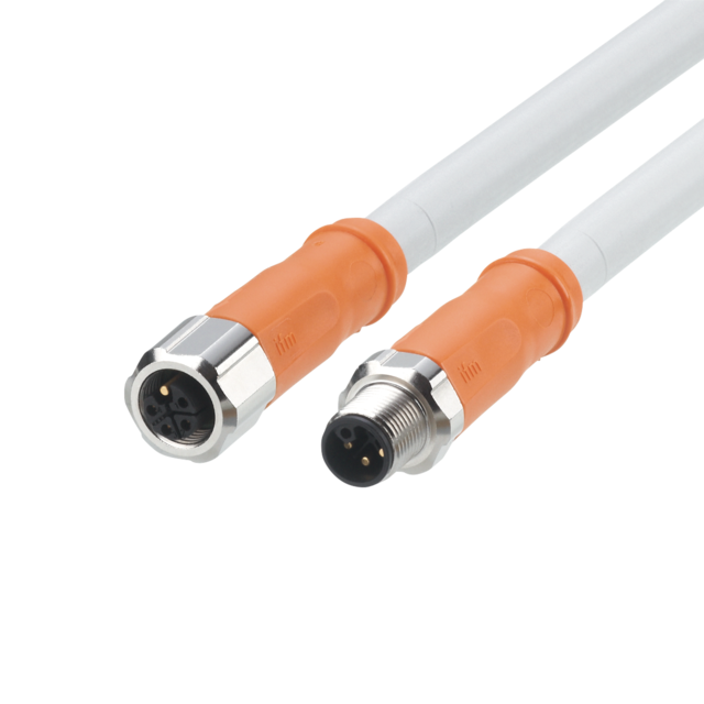 EVCA25: Verbindungskabel; Powerkabel, L-codiert; 0,25 m; PUR; IP 65; IP 67; IP 6