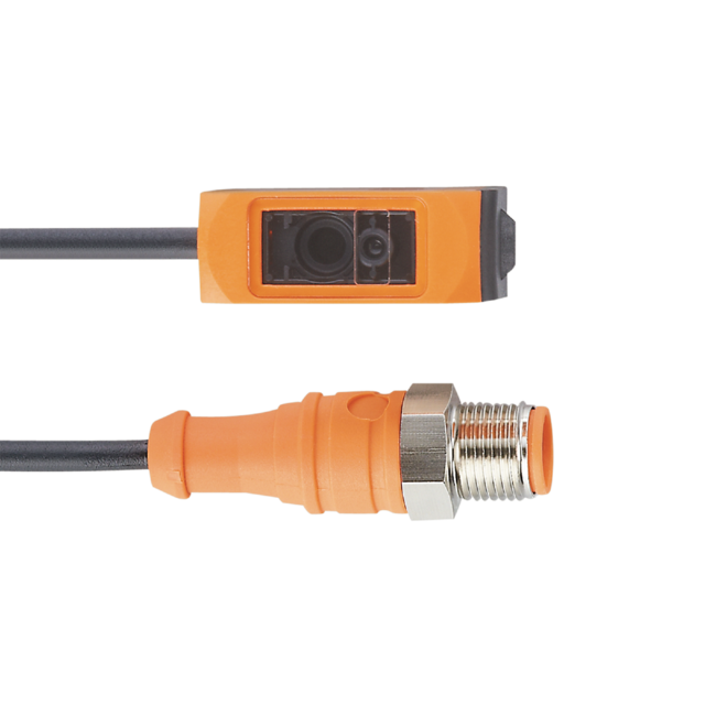 O6S701: Einweglichtschranke; Rotlicht; 15 m; IP 65; IP 67; 0,3 m PUR-Kabel; M12