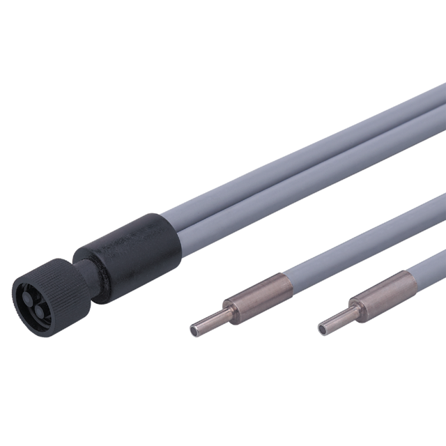E20492: Einweglichtschranke; Tastkopfdurchmesser 3 mm; Gesamtlänge 600 mm; Umgeb