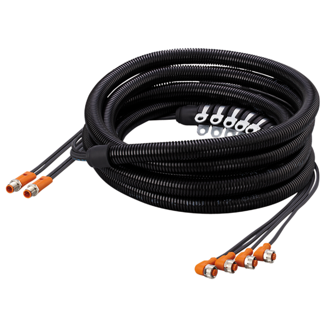 EVC506: Multikabel; Betriebsspannung < 250 V AC; 5 m; PUR; IP 67; IP 68; IP 69K;