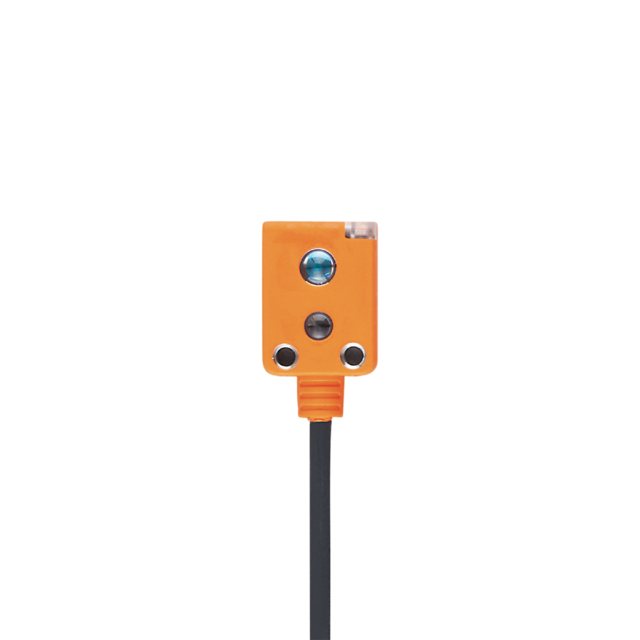O7H212: Reflexlichttaster; Rotlicht; Hellschaltung; PNP; 100 mm; IP 65; 2 m PUR-