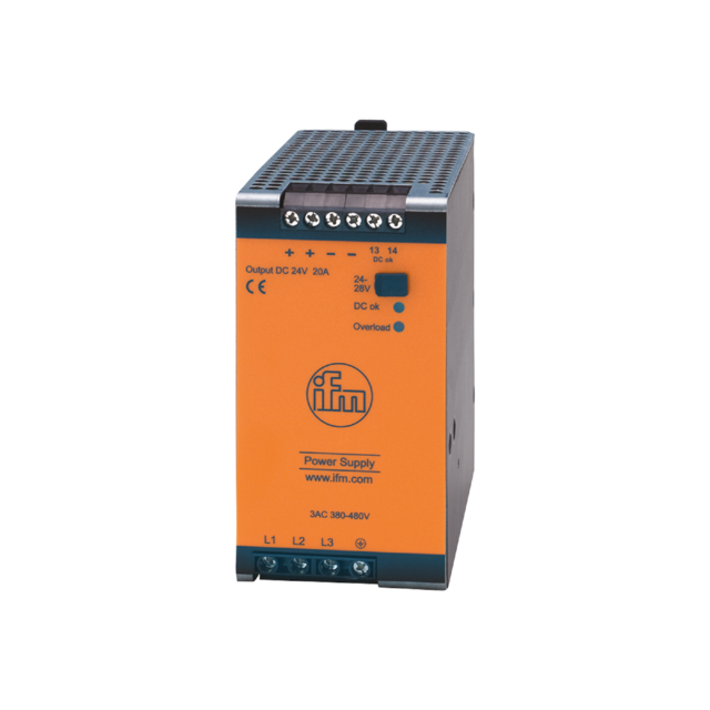 DN4034: Schaltnetzteil 24 V DC; 20 A; Eingangsspannung AC 380...480 V; 124 x 65