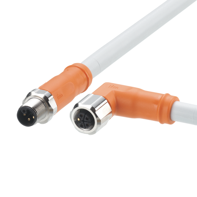 EVCA32: Verbindungskabel; Powerkabel, L-codiert; 0,25 m; PUR; IP 65; IP 67; IP 6
