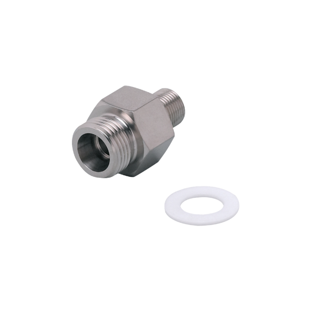 E40128: Einschraubadapter für Prozesssensoren; M18 x 1,5 mm; Sensorikanschluss M