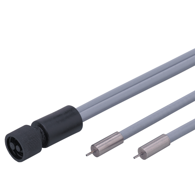 E20506: Einweglichtschranke; Tastkopfdurchmesser 1 mm; Gesamtlänge 600 mm; Umgeb