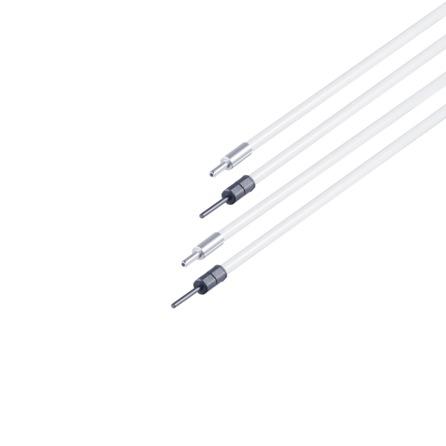 E21352: Einweglichtschranke; Tastkopfdurchmesser 3 mm; Gesamtlänge 600 mm; Umgeb