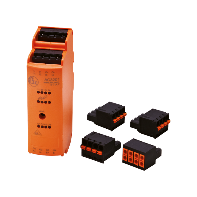 AC3201: AS-i Eingangs-/Ausgangsmodul; 129,3 x 25,4 x 59,3 mm; SmartL25 4DI AUX 4